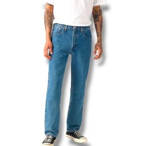 Levi’s 516 Straight Jeans Men’s 36x32 NWT Blue Denim Red Tab Made in Mexico